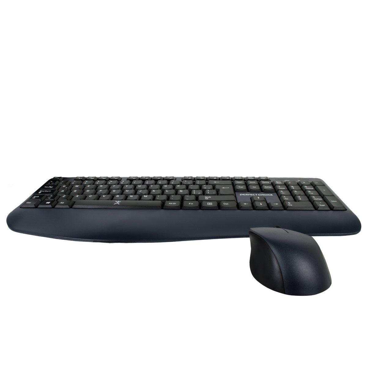 Bundle teclado + mouse ergónomico azul