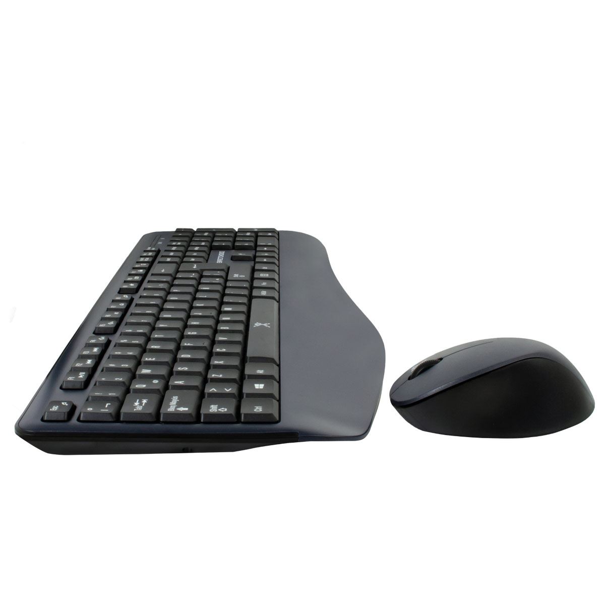 Bundle teclado + mouse ergónomico azul
