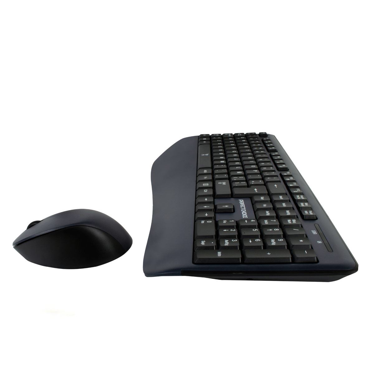 Bundle teclado + mouse ergónomico azul