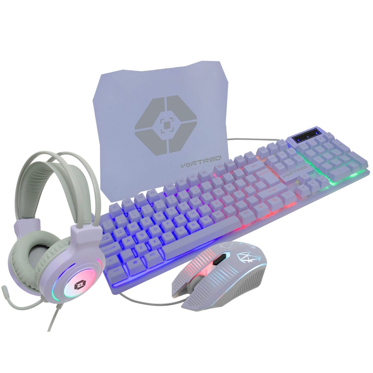 Bundle gamer morado 4 en 1