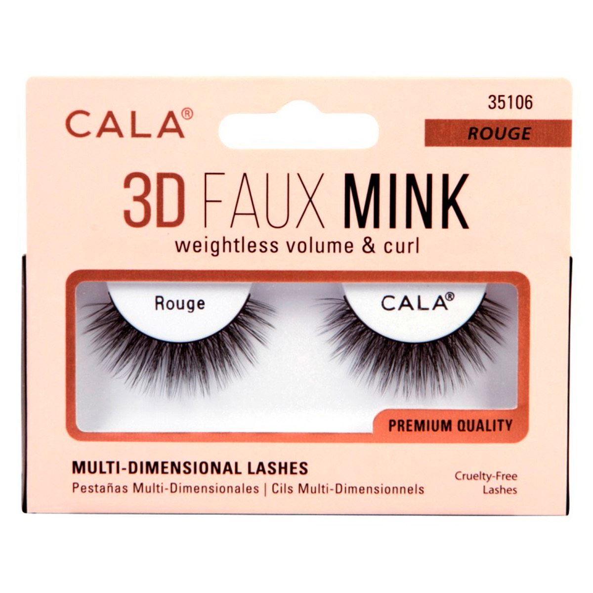 Pestañas Postizas 3D Faux Mink Lashes Rouge