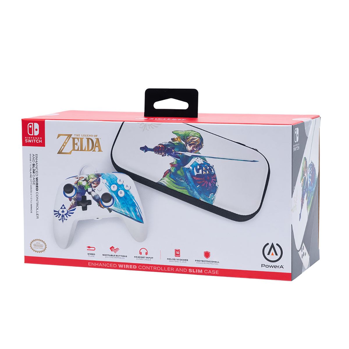Control Nintendo Switch Power A Zelda + estuche