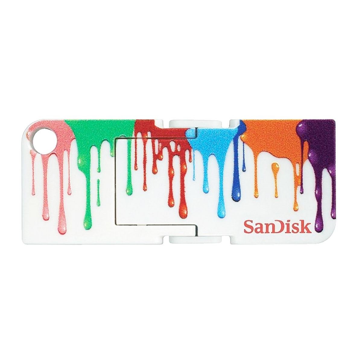 Sandisk Cruzer® Pop™,  Paint White with colors