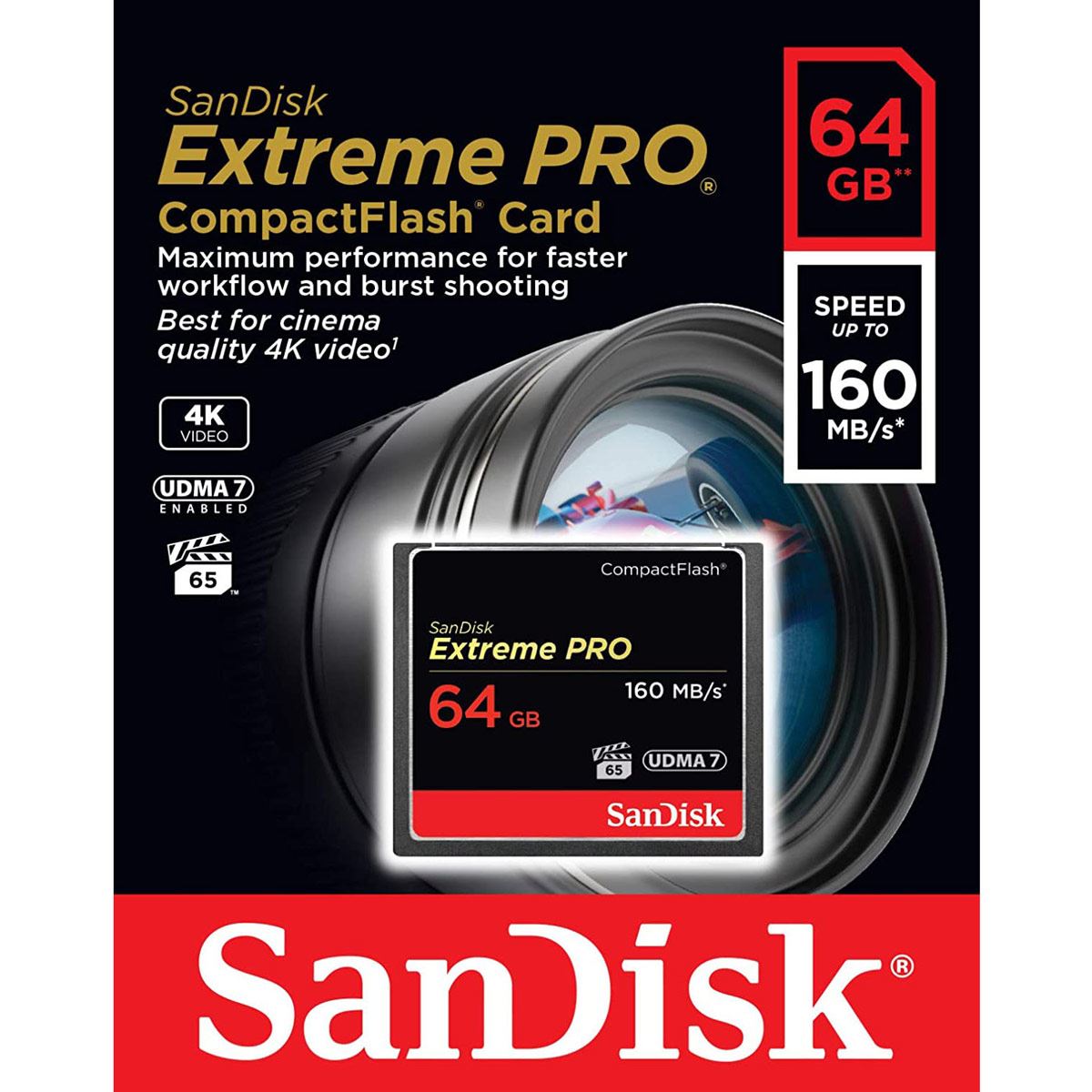 Tarjeta Sandisk 64GB COMPACTFLASH