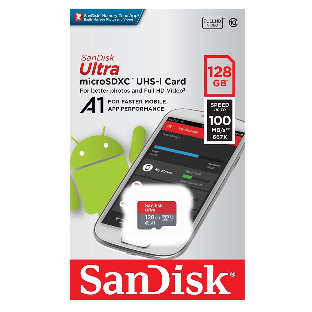 Tarjeta Sandisk 128 GB SDSQUAR-128G-GN6MA