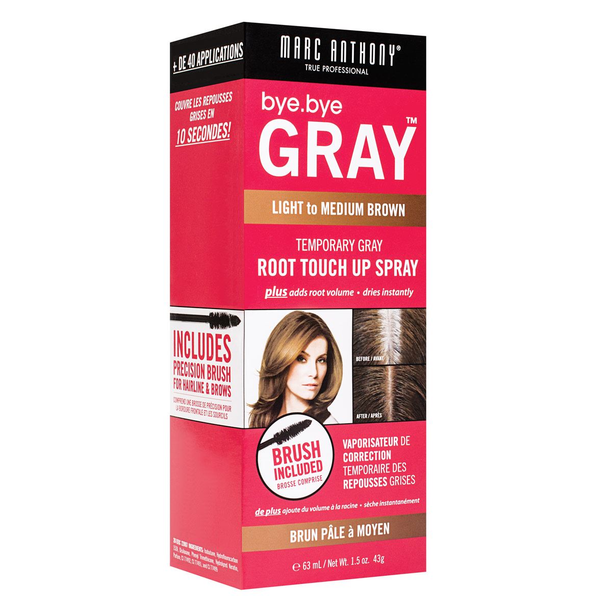 Tinte retocador de canas bye bye gray castaño claro e/4 Marc Anthony