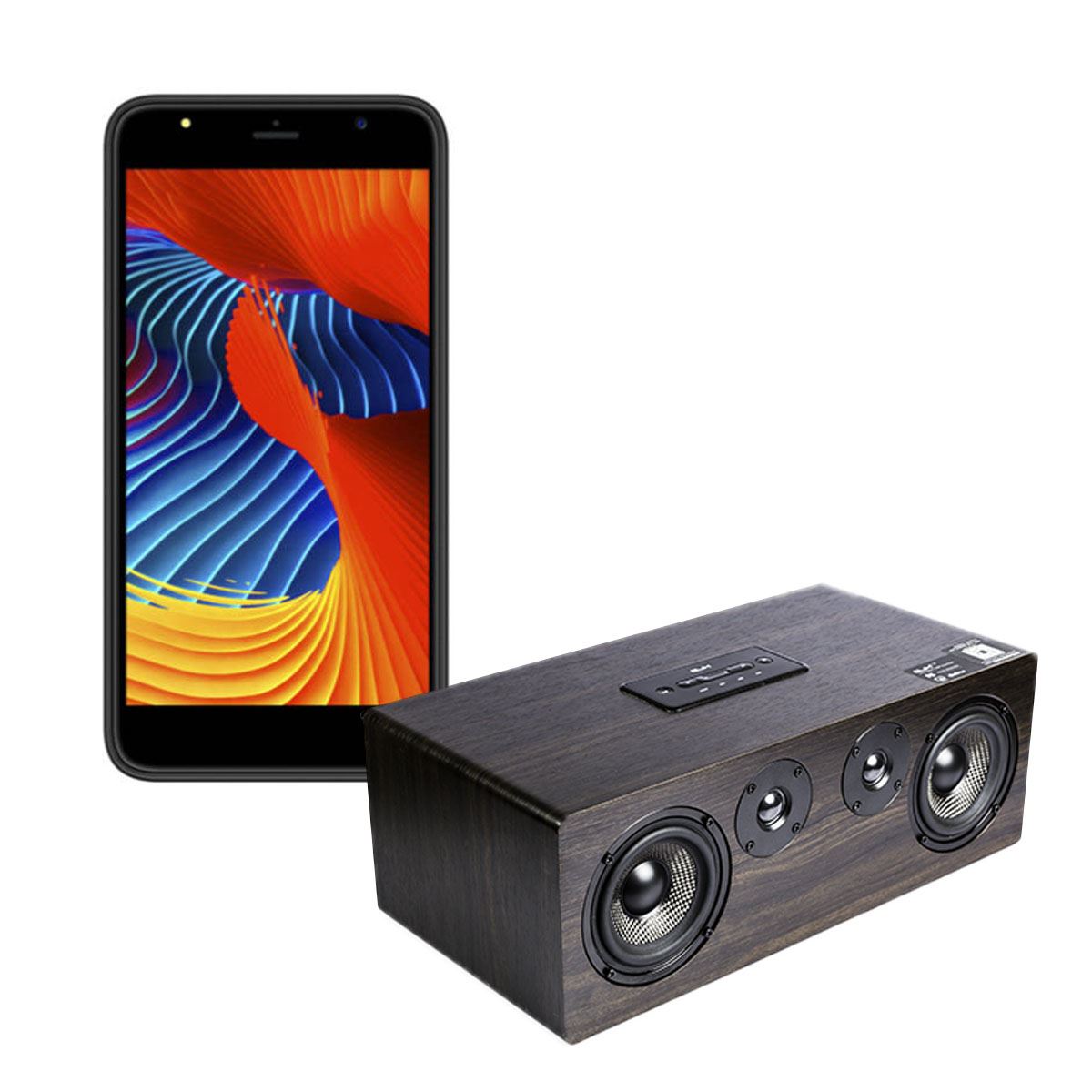 Celular W&amp;O W1 Gris+ Bocina