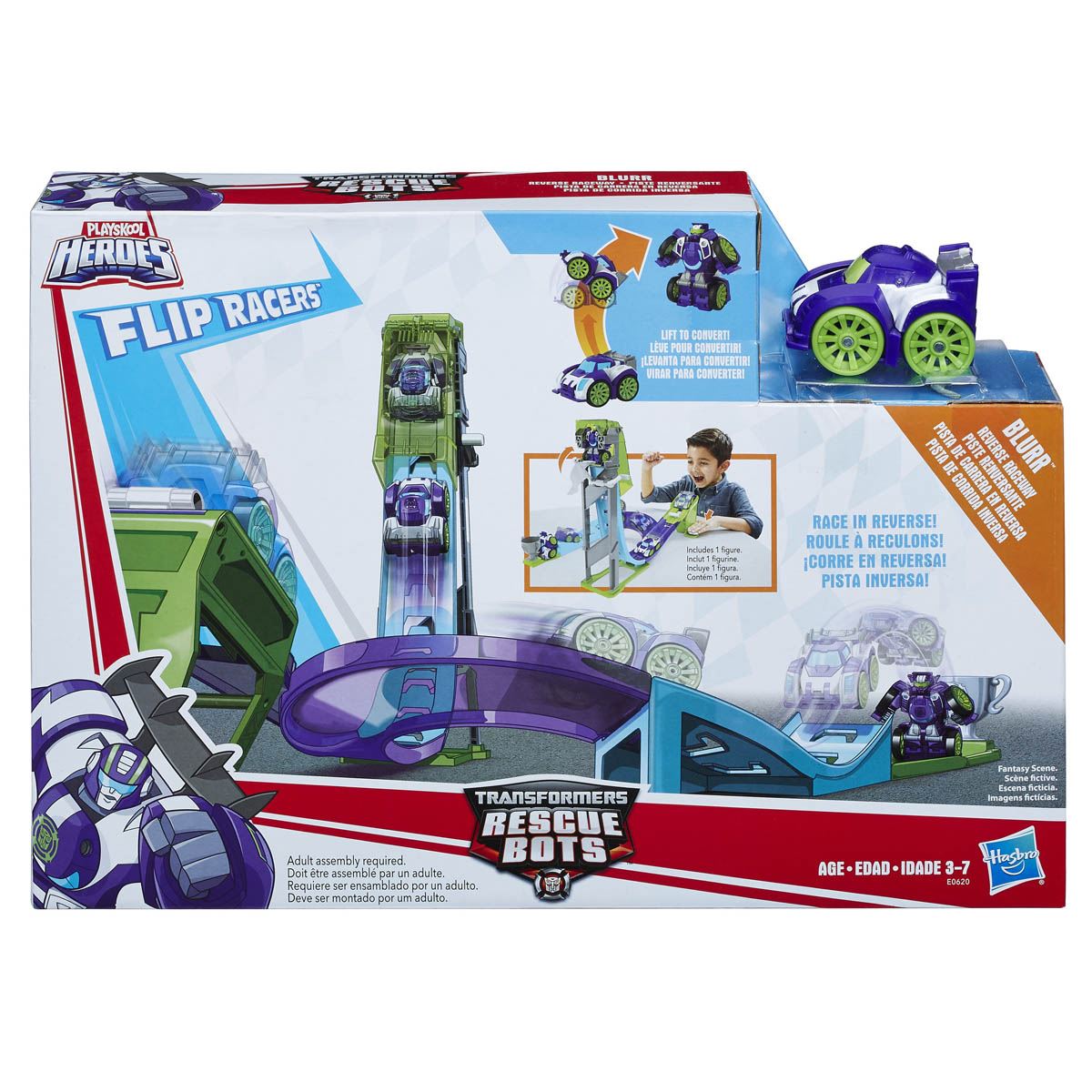 Pista de Carrera en Reversa Flip Racers Playskool