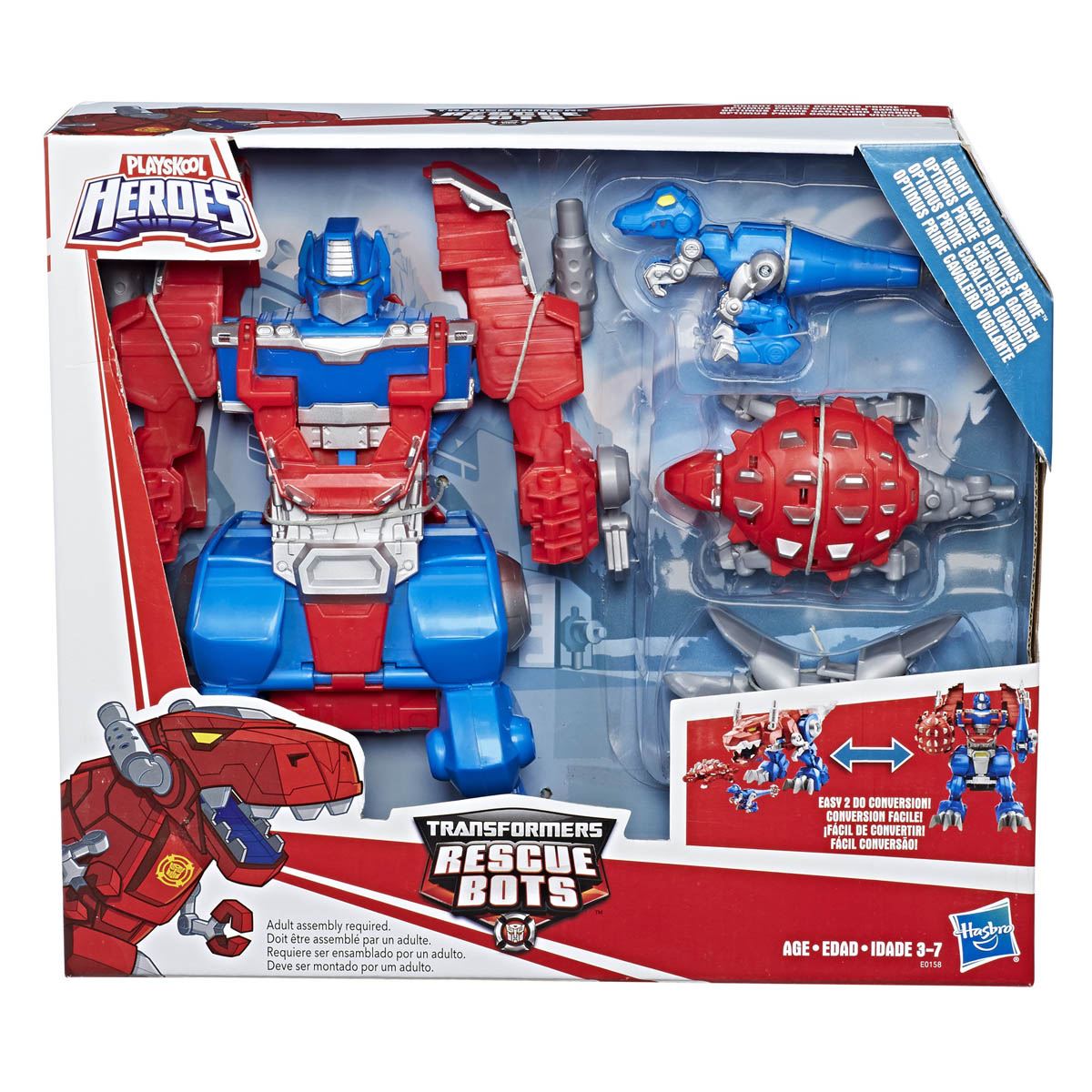 Optimus Prime Caballero Guardia Transformers Rescue Bots