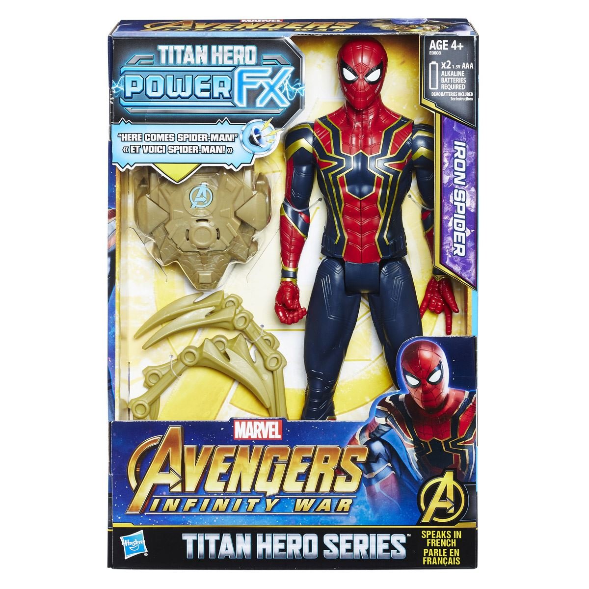 Figura Spider-Man con Power Pack 12 Pulgadas Avengers Marvel