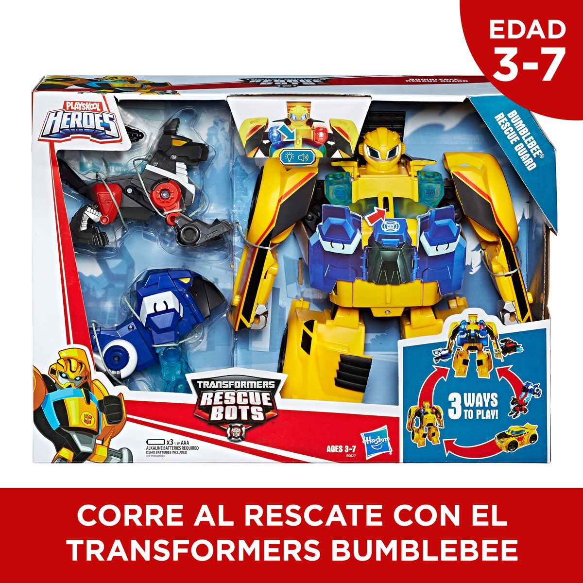 Figura Bumblebee Guardia de Rescate Playskool Heroes