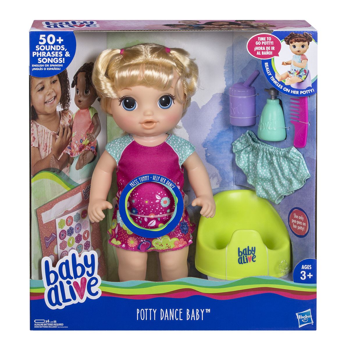 Baby Alive Bebé Va al Baño Muñeca Rubia