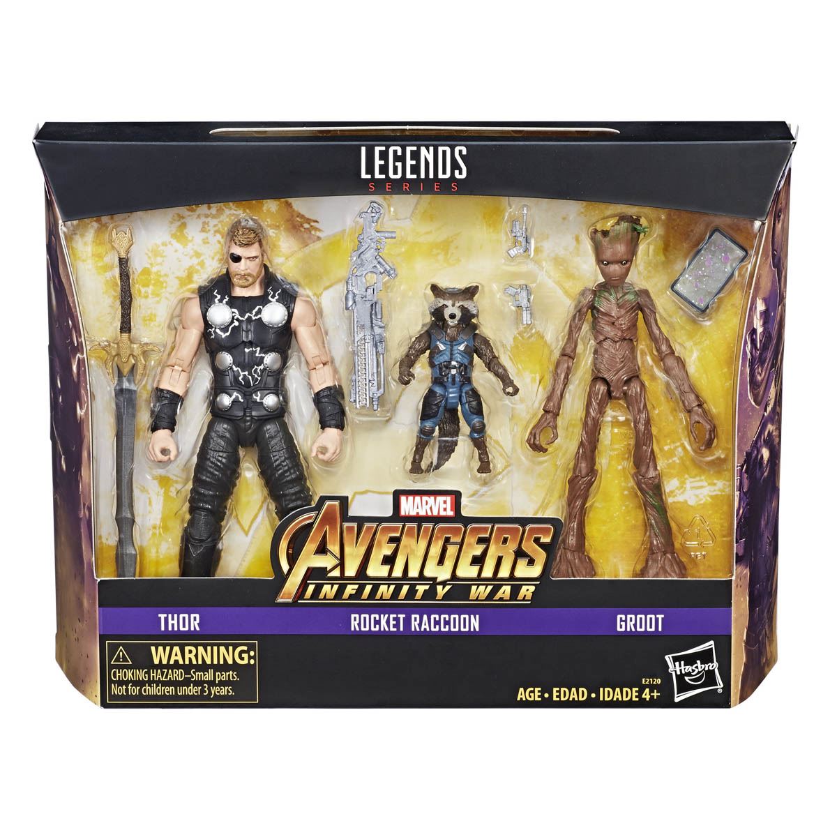 Figura Thor Y Rocket & Groot 6 Pulgadas Avengers