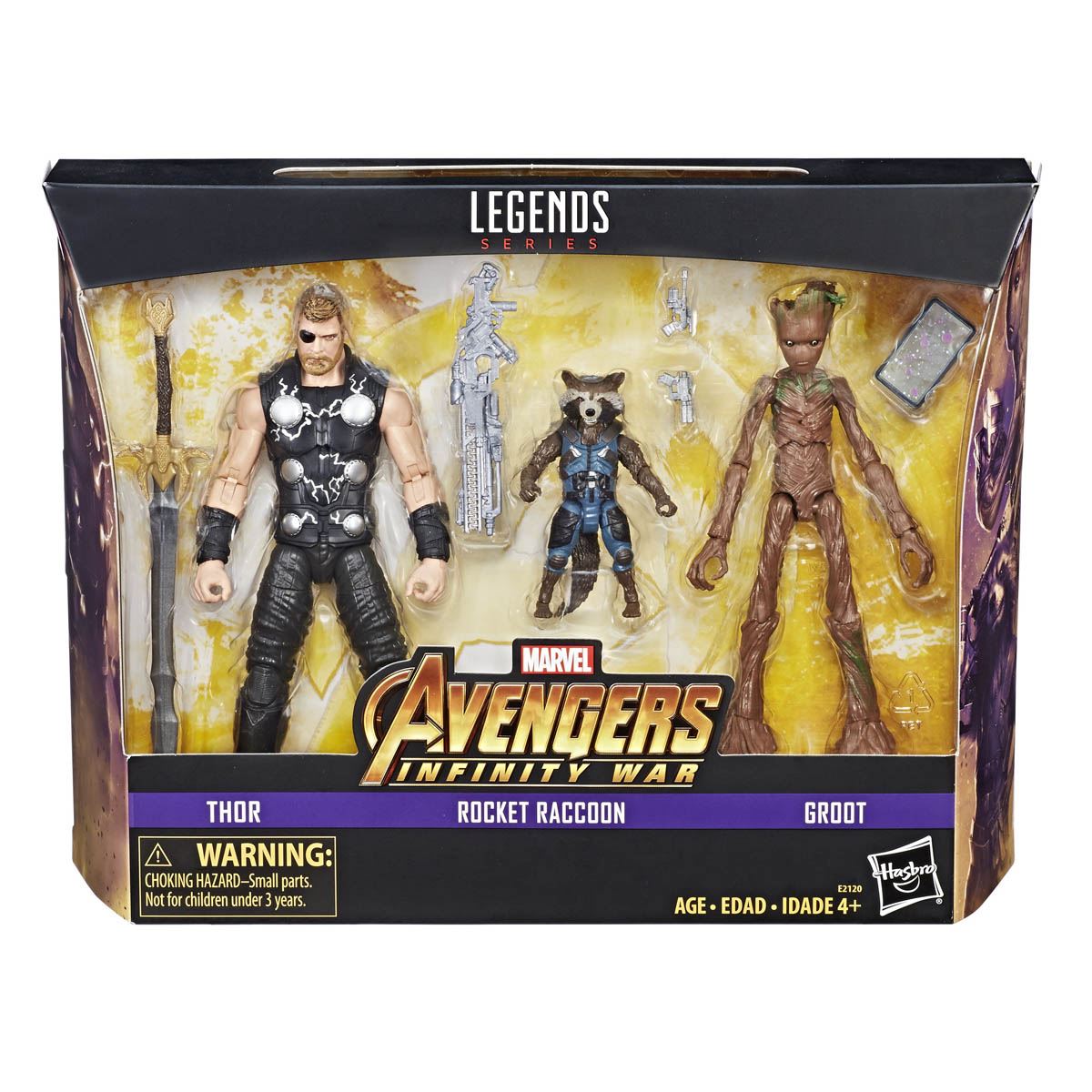 Figura Thor y Rocket &amp; Groot 6 Pulgadas Avengers