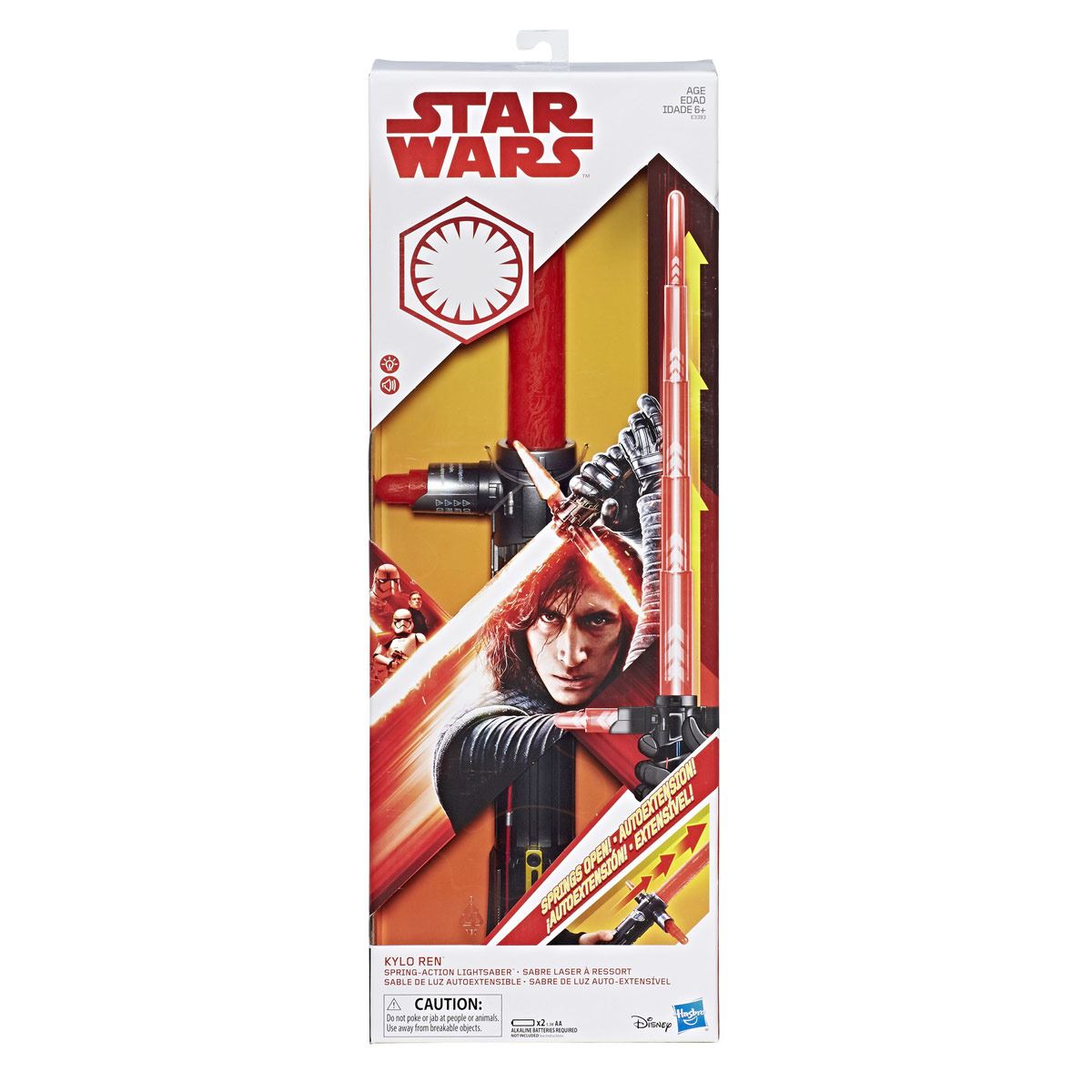 Sable de Luz Electrónico Autoextensible de Kylo Ren Star Wars