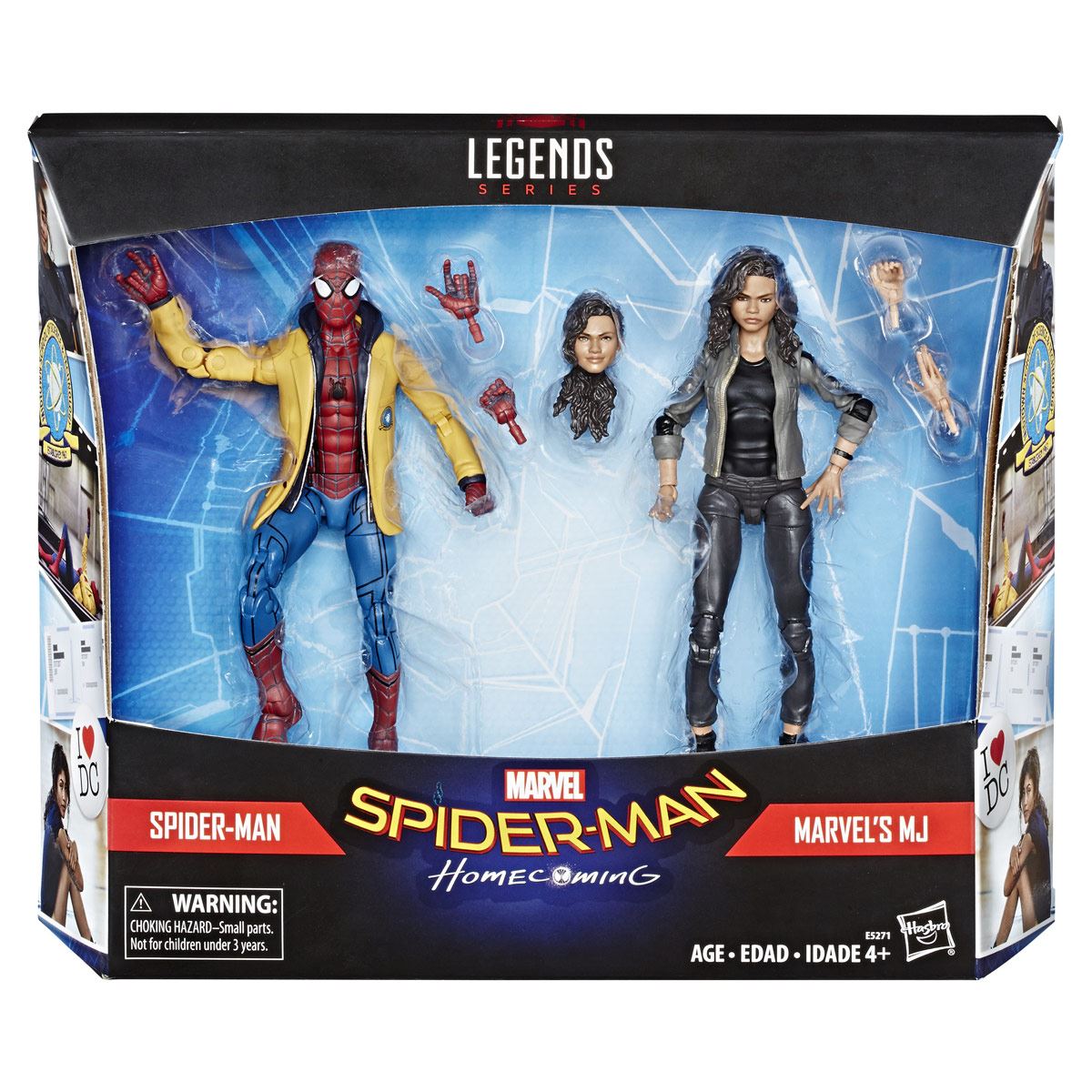 Figuras de acción Spiderman & Marvel's MJ