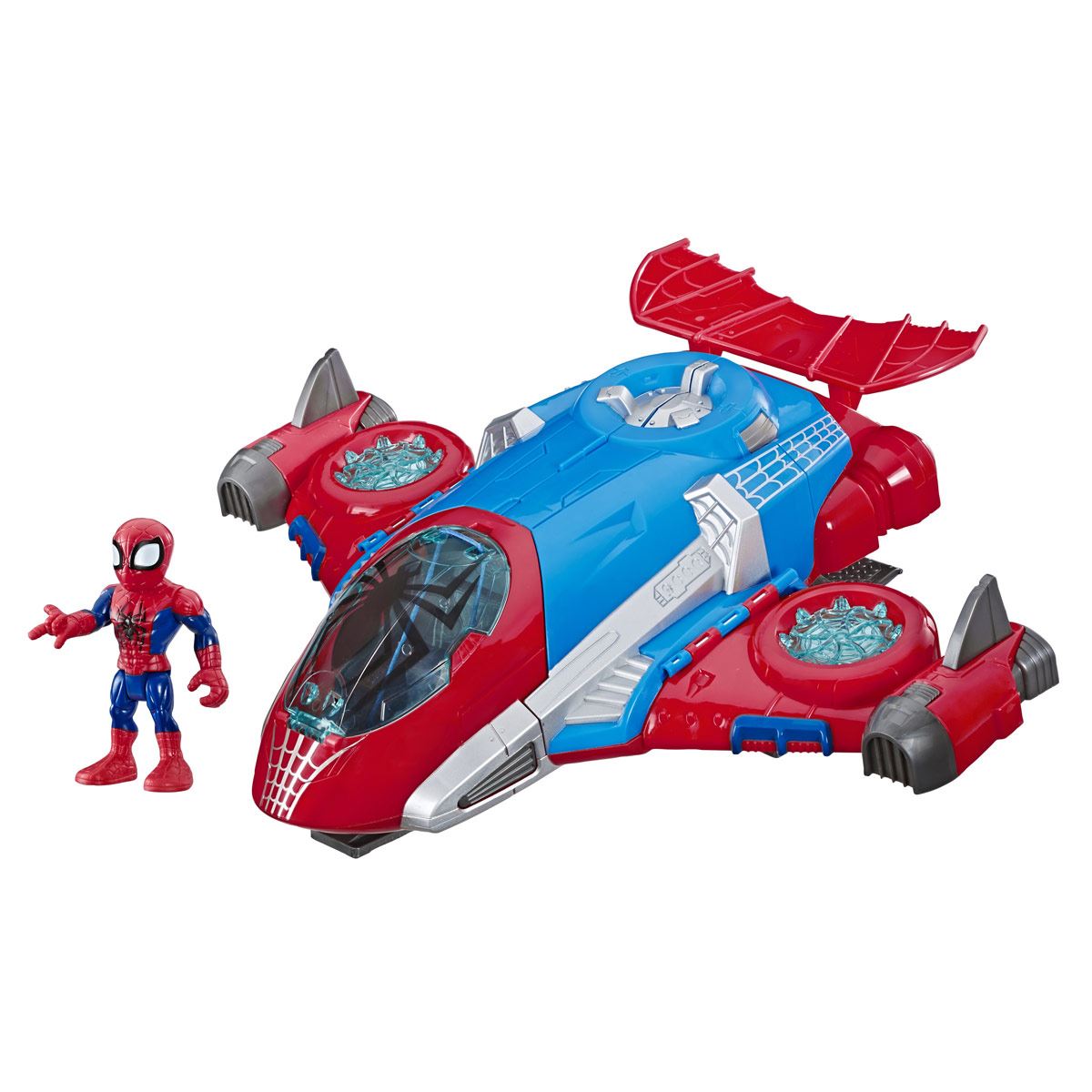 Playskool Spider-Man Aracno-Jet con Figura