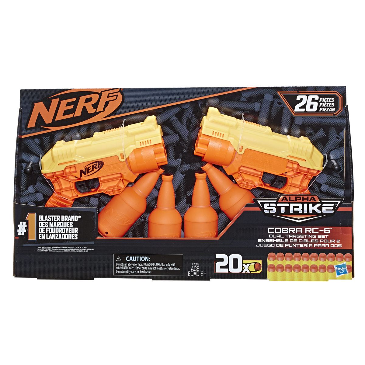 Lanzador Nerf Alpha Cobra RC-6 - 26 piezas