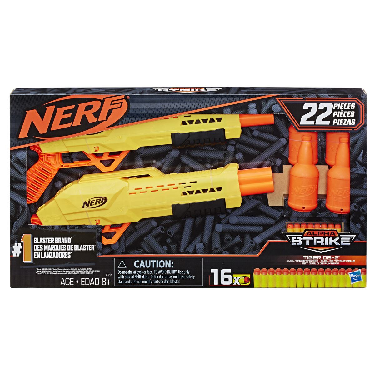 Alpha Strike Pistola Nerf Elite Lanzadores Alpha Strike Nerf