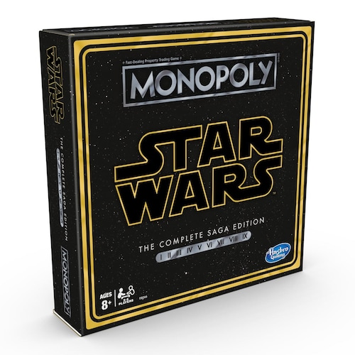 Monopoly Star Wars The Complete Saga Edition Juego de mesa para niños de 8 años en adelante