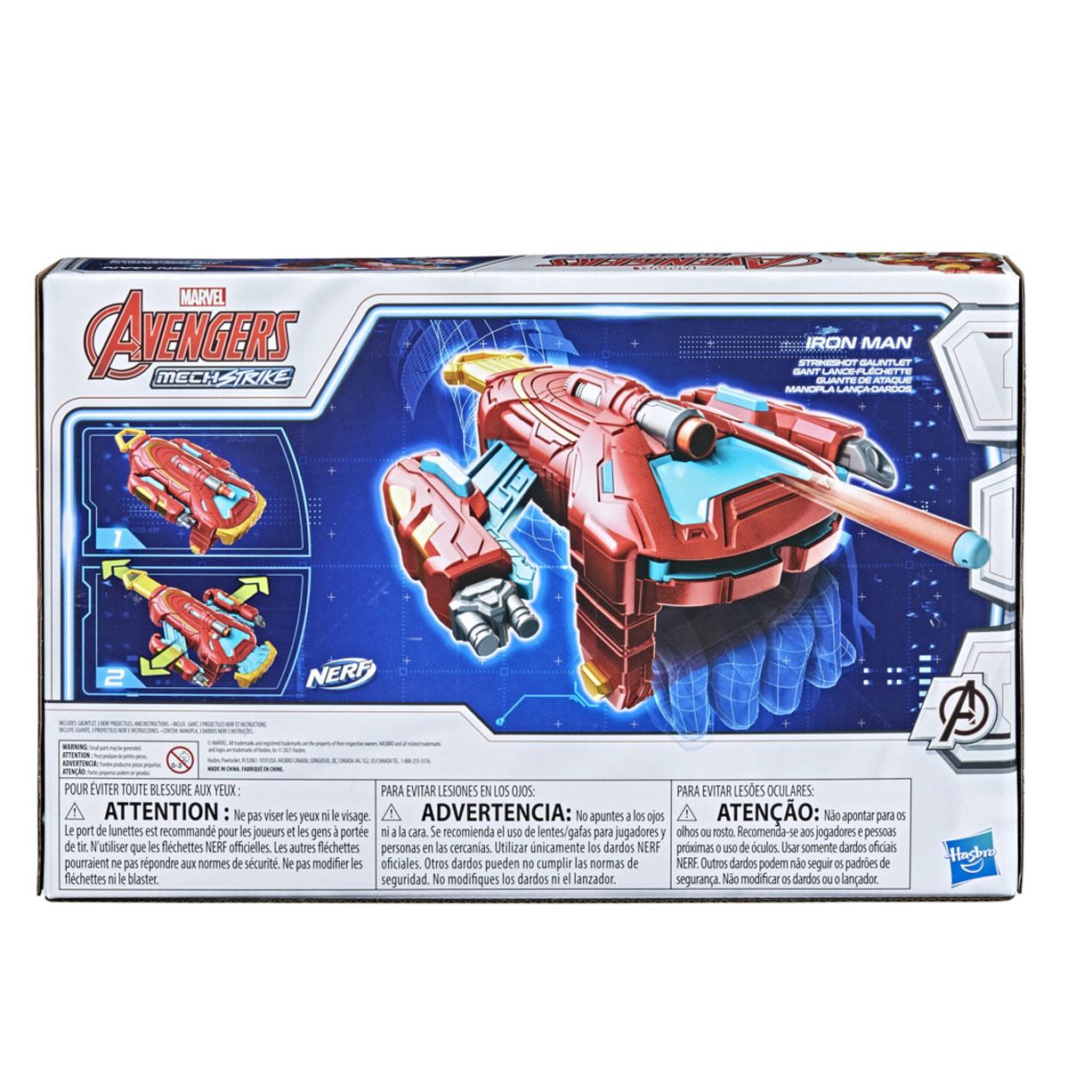 Hasbro Marvel Avengers Mech Strike - Guante de ataque de Iron Man