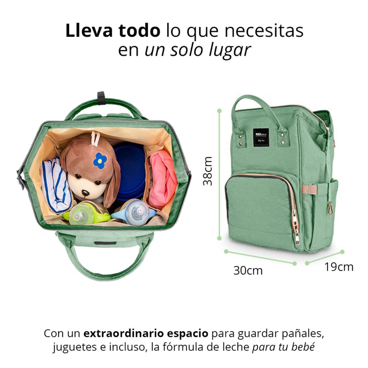 Mochila Pañalera Redlemon Impermeab