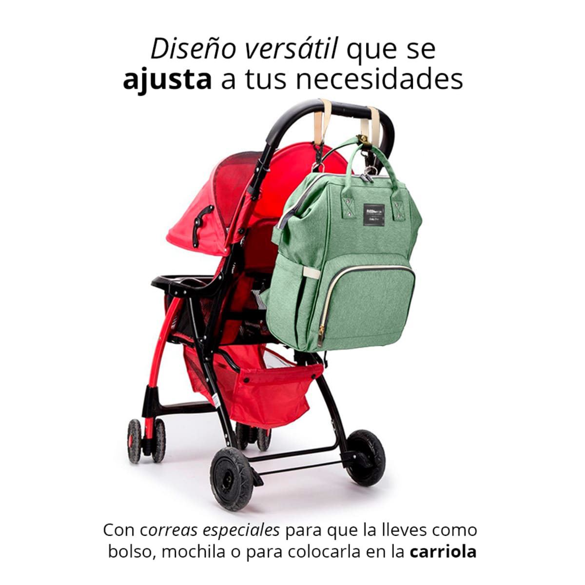 Mochila Pañalera Redlemon Impermeab