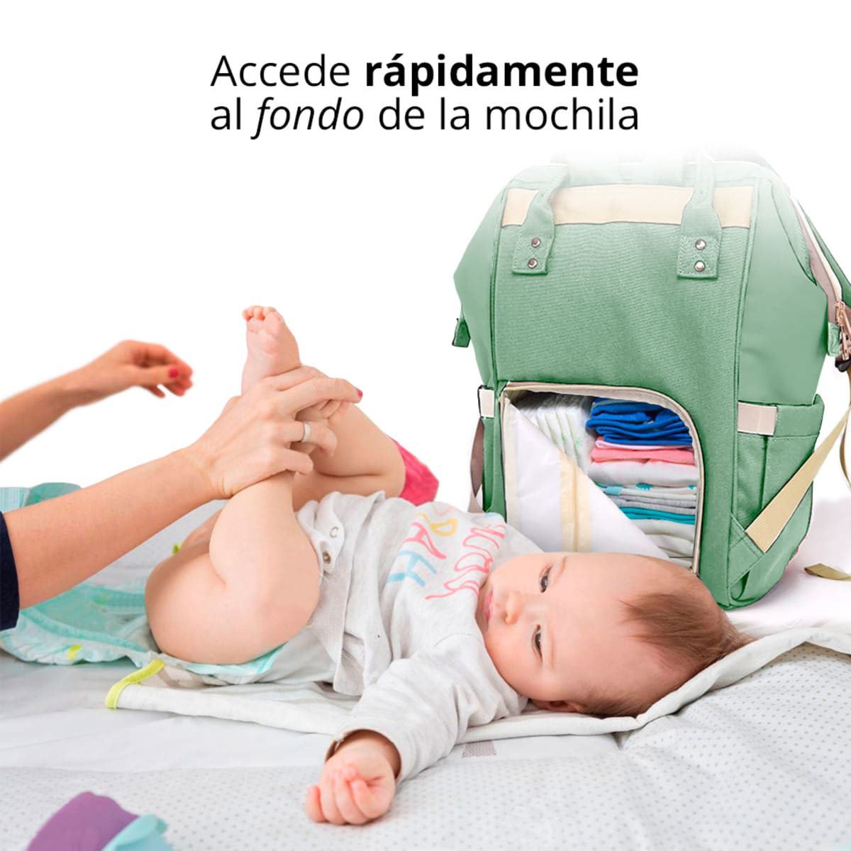 Mochila Pañalera Redlemon Impermeab