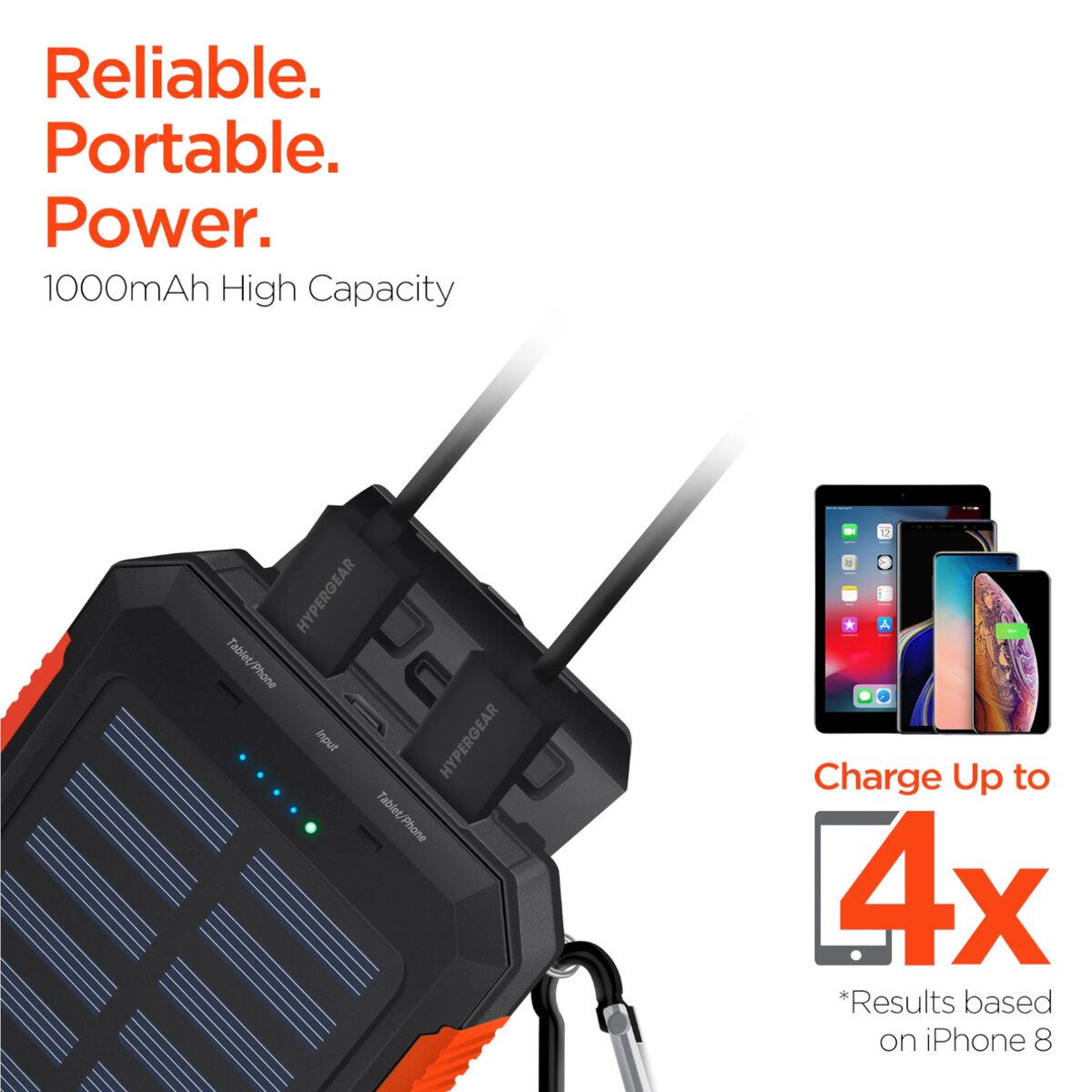 Batería Power Bank Wireless Solar 10000 Mah En Negro