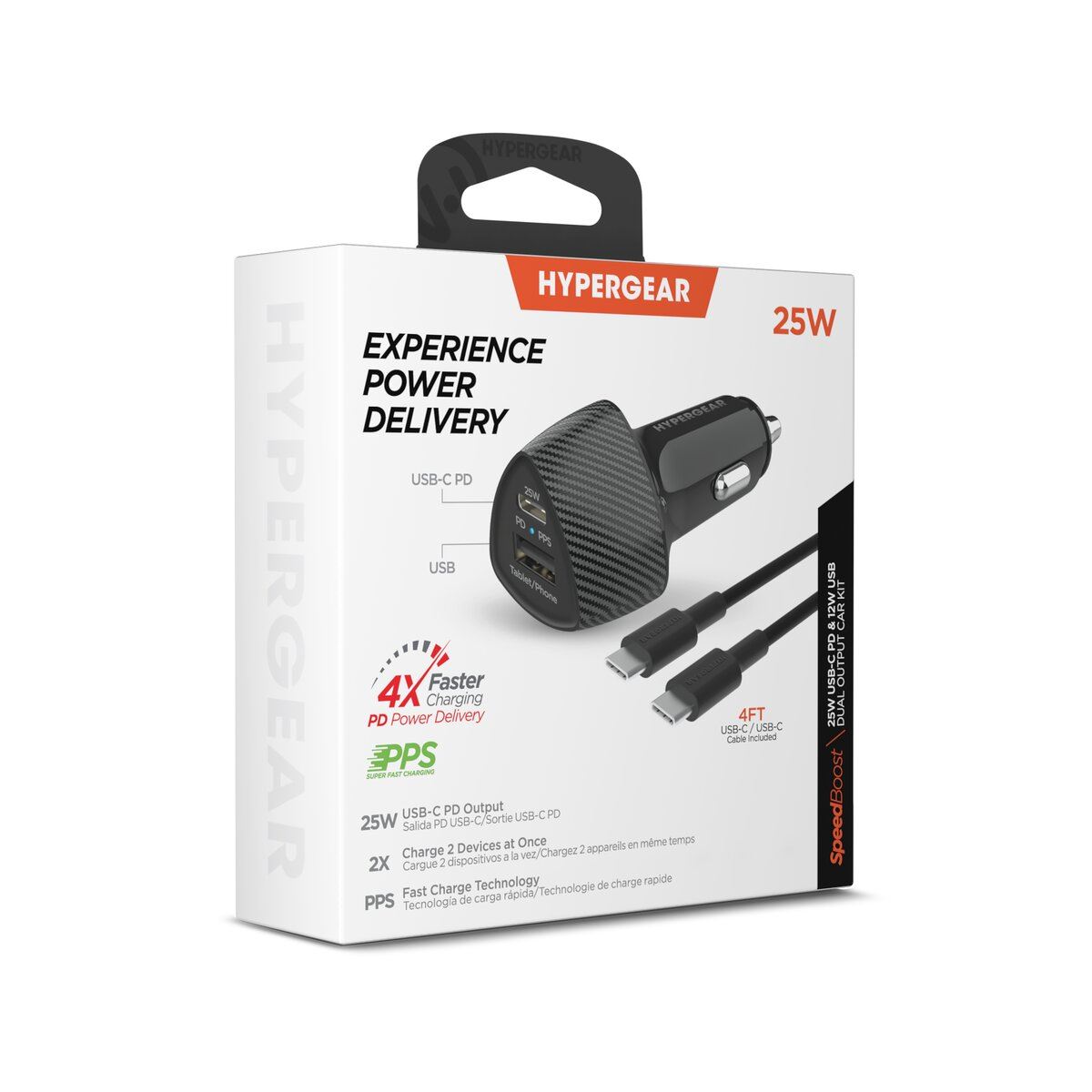 Cargador Para Auto 12W Usb C