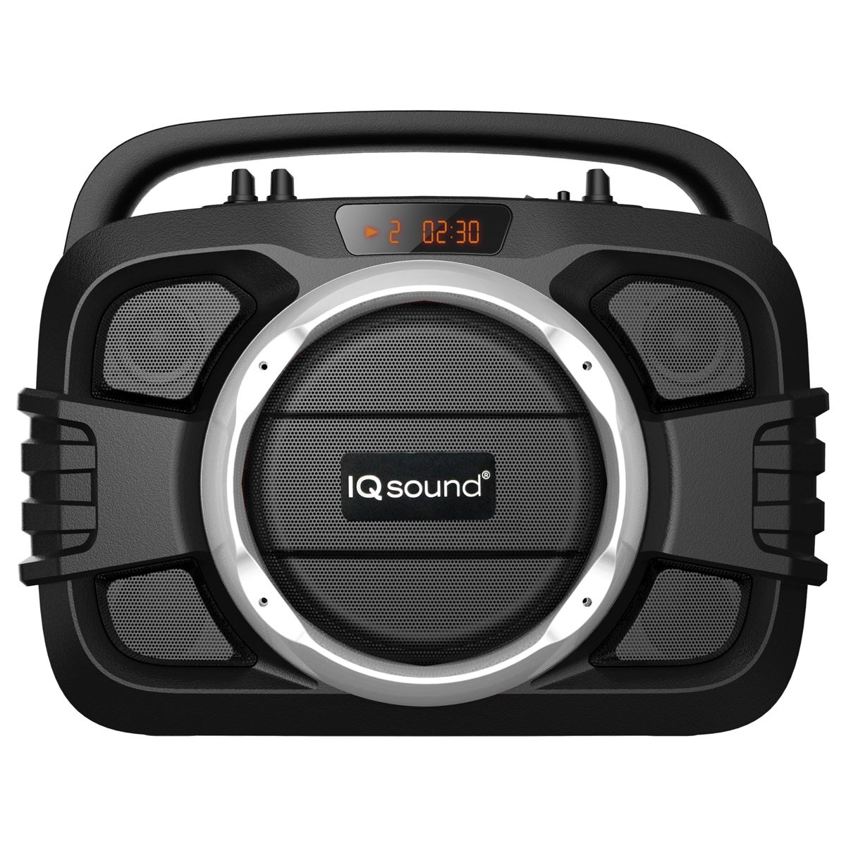 Radio Grabadora IQ-2400BT Plateada