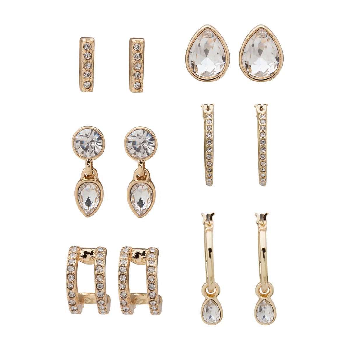 Aretes de Aleación de metales Dorado tipo Sencillo Nine West