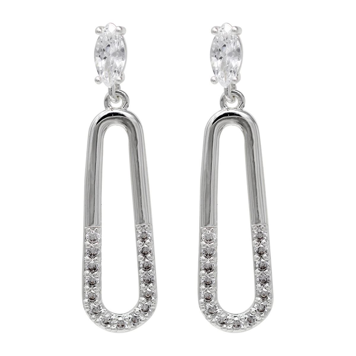 Aretes Napier Color Plata