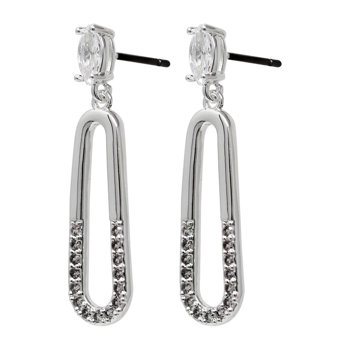 Aretes Napier Color Plata