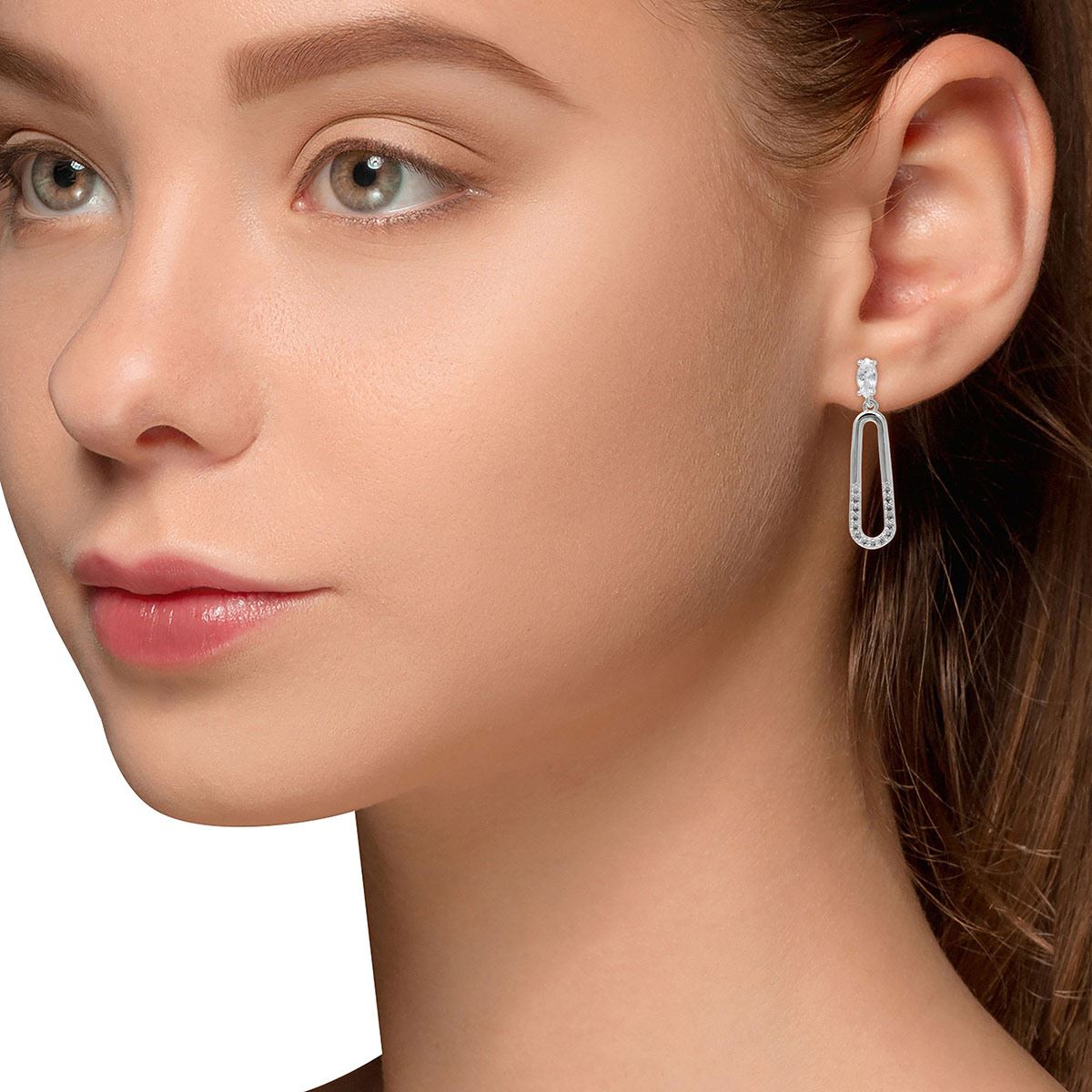 Aretes Napier Color Plata