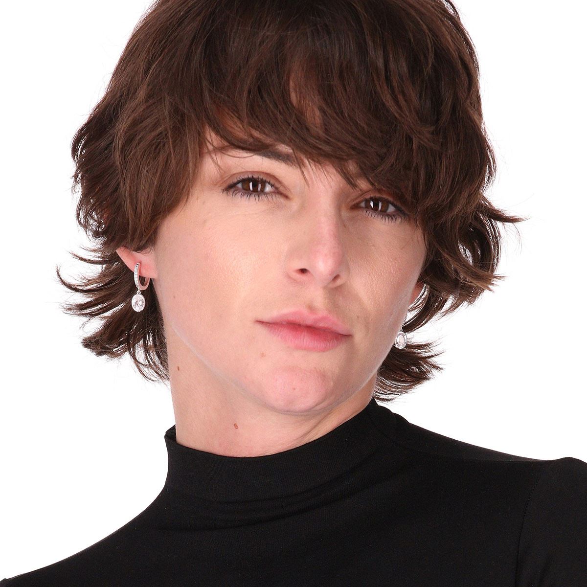 Aretes Tipo Colgante Piedra Ovalada Anne Klein