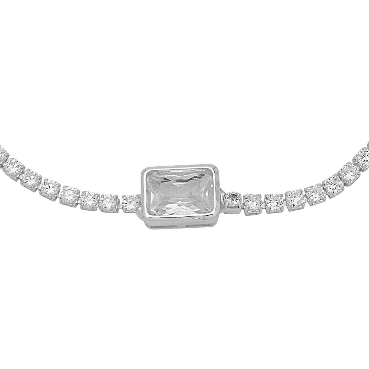 Pulsera Ajustable Piedra Cuadrada Anne Klein