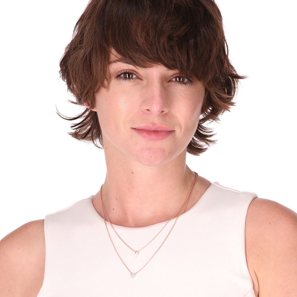 Collar Rose Gold Niveles con Colgantes de Cristal DKNY