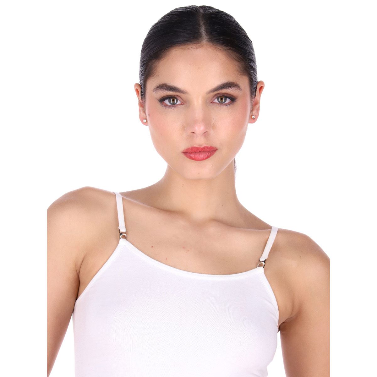 Dúo Aretes Botón con Detalles de Cristal Claro DKNY