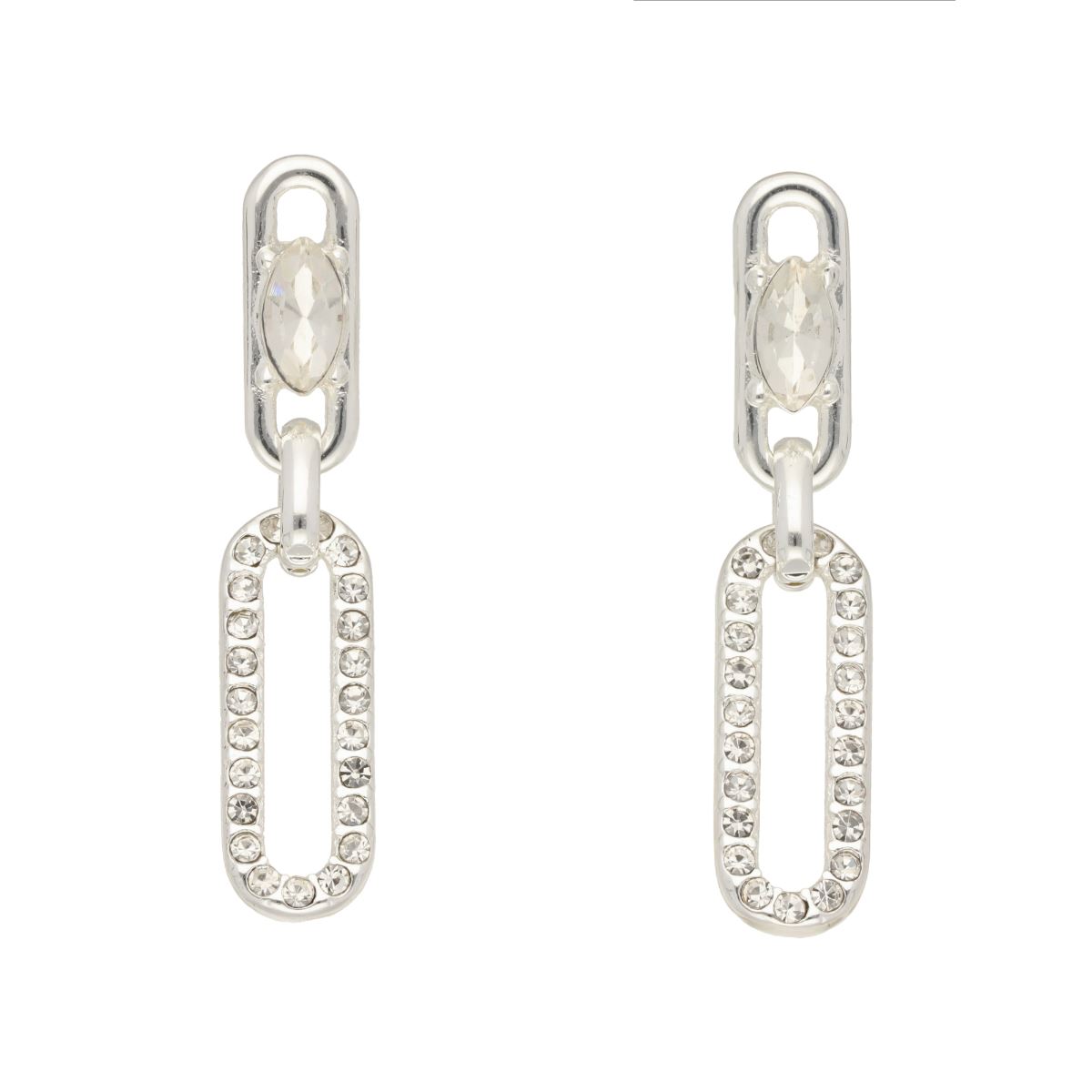 Aretes Colgante Forma de Clip Anne Klein