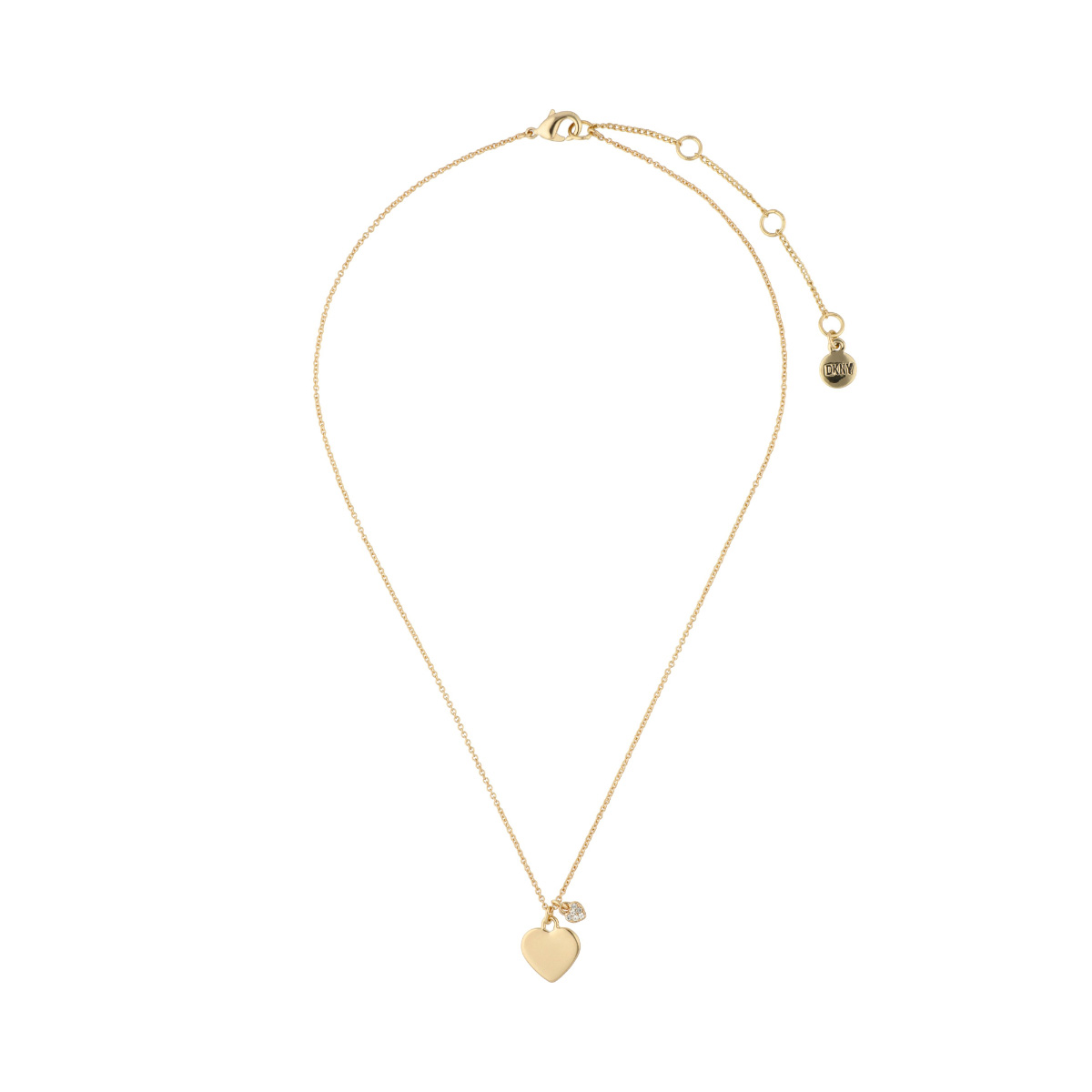 Collar Sencillo Detalles de Cristal Claro DKNY