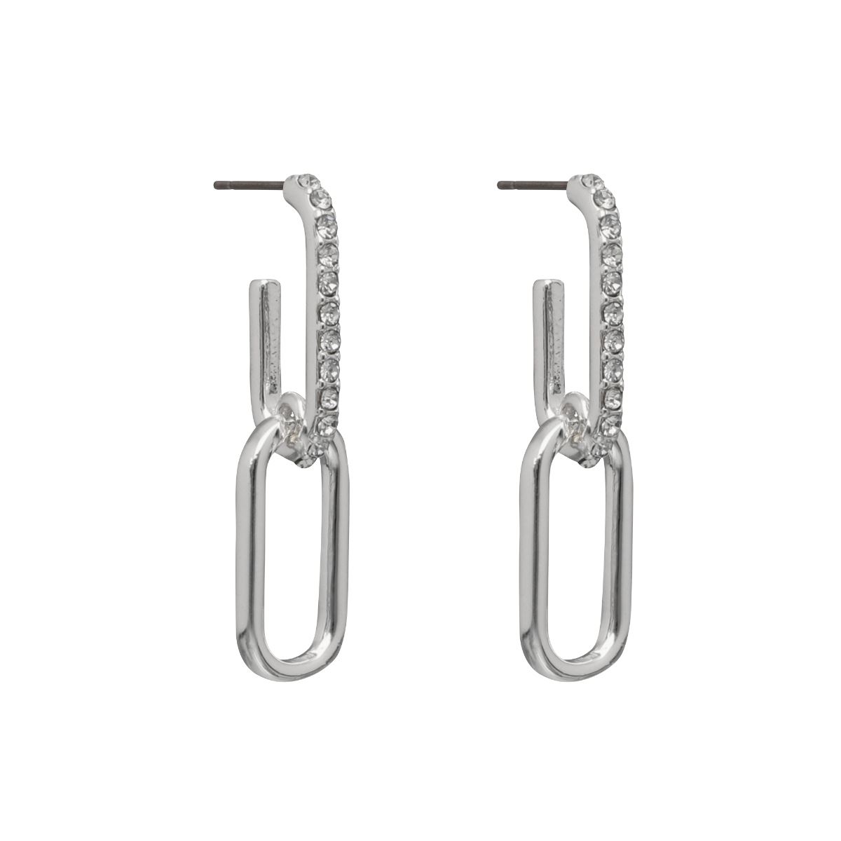 Aretes Largos con Incrustaciones de Cristal Nine West