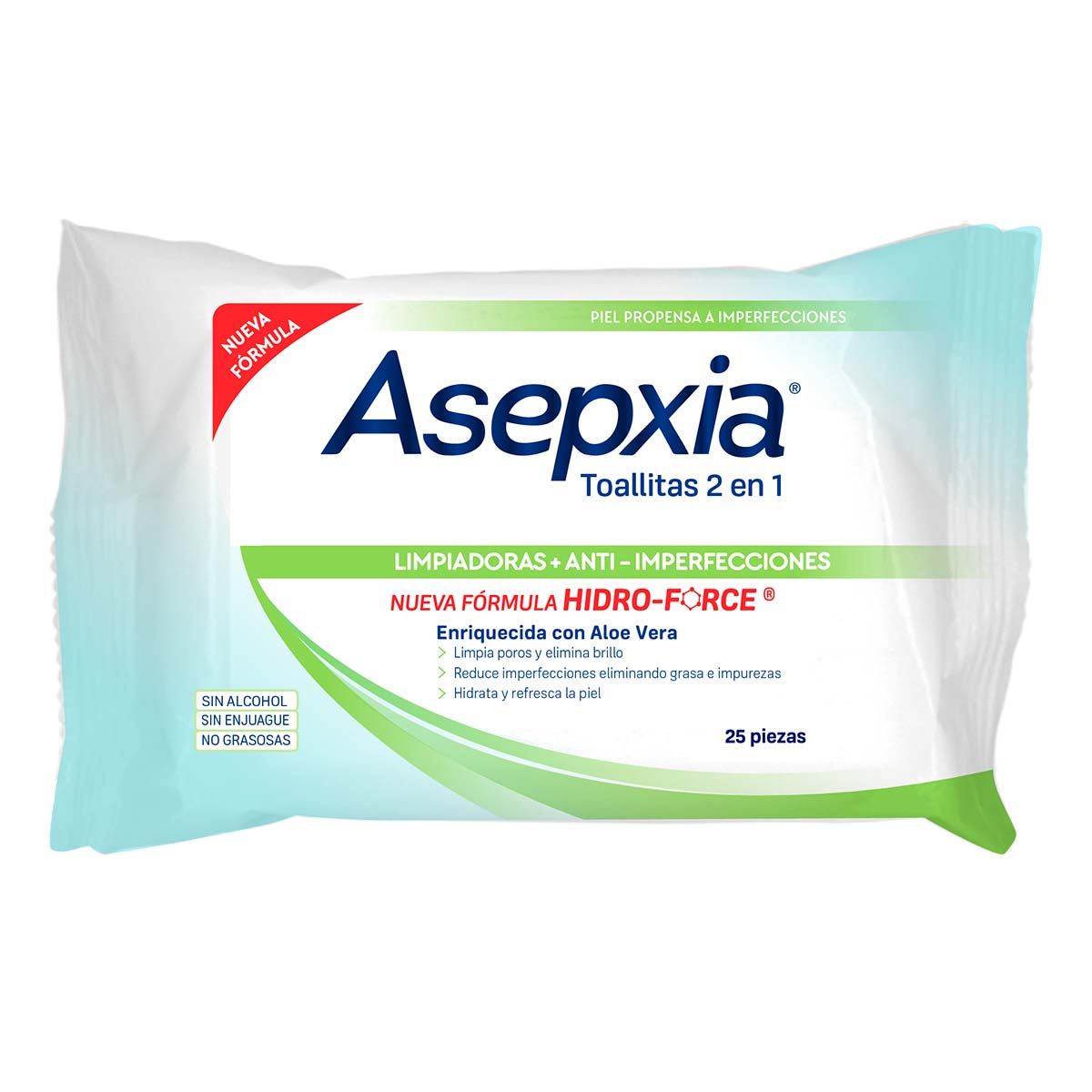Asepxia toallas antimperfecciones 25 piezas E&#47;20