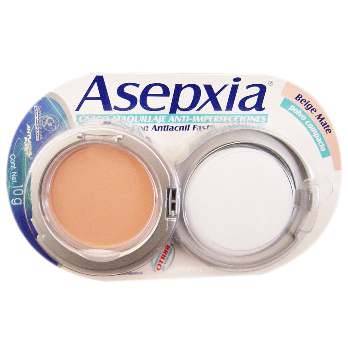 Asepxia Maquillaje Polvo Beige Mate
