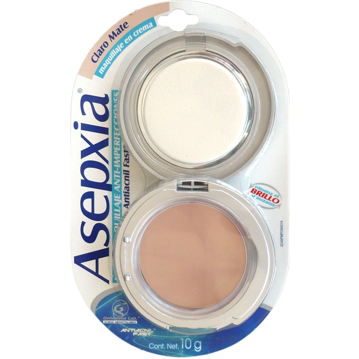 Asepxia Maquillaje Crema Claro Mate