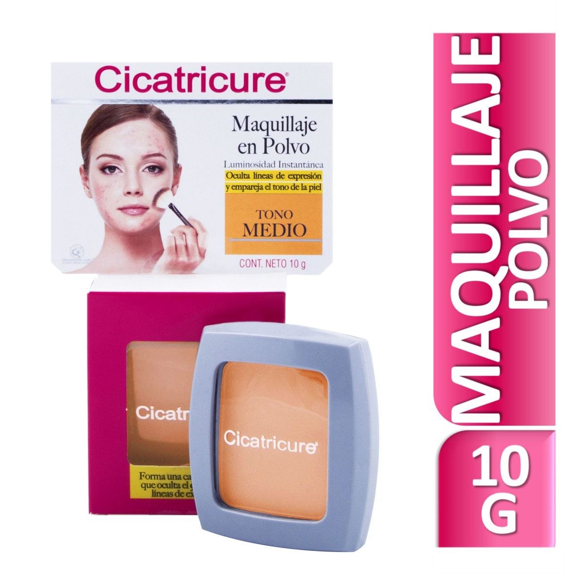 Cicatricure Tensor Dérmico Maquillante Polvo Medio 10 gr