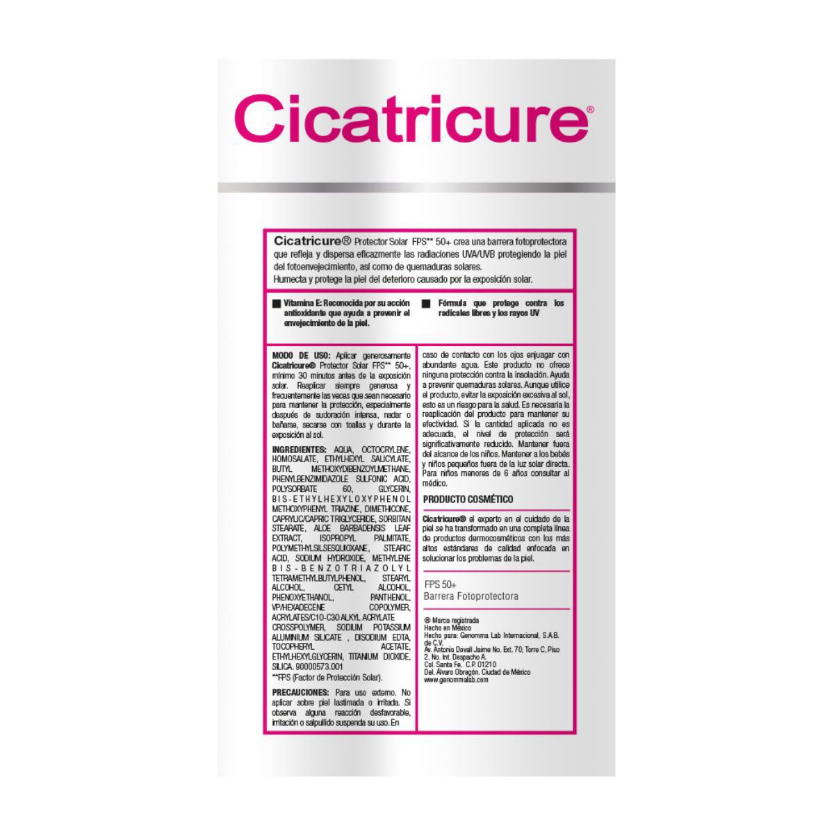 Cicatricure 365 Fps 50 + Pantalla Solar Crema Para Cara y Cuerpo 150 ml