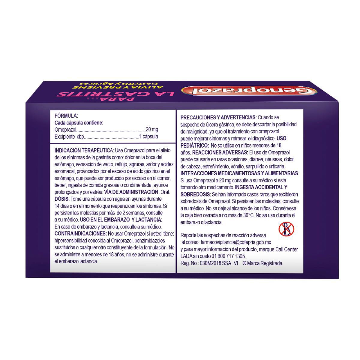 Genoprazol 20mg 21 caps Glm