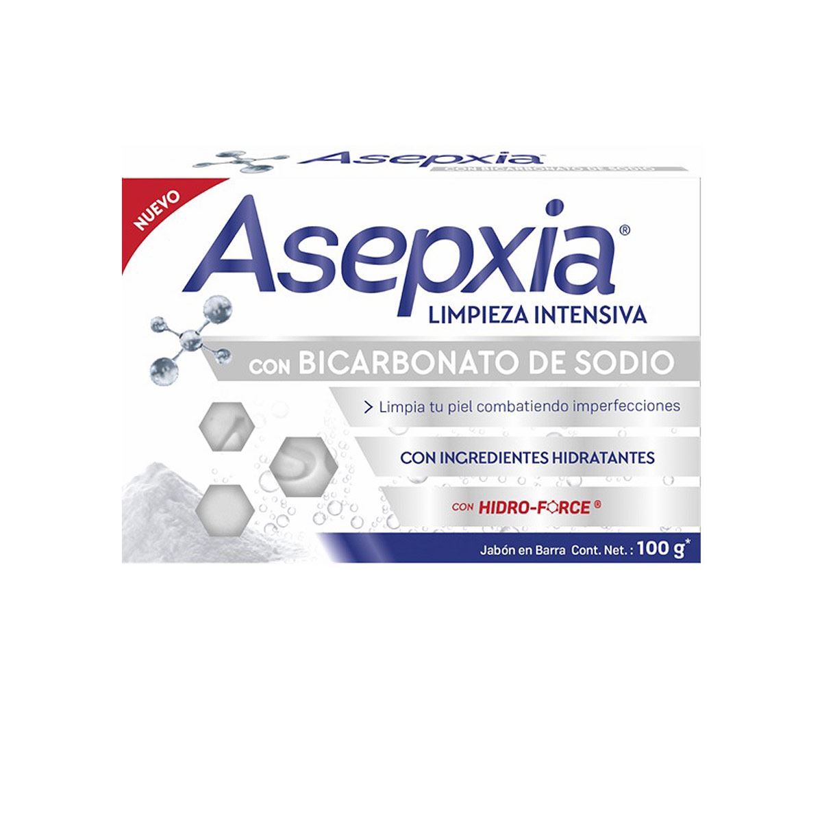 Asepxia jabón bicarbonato 100 g