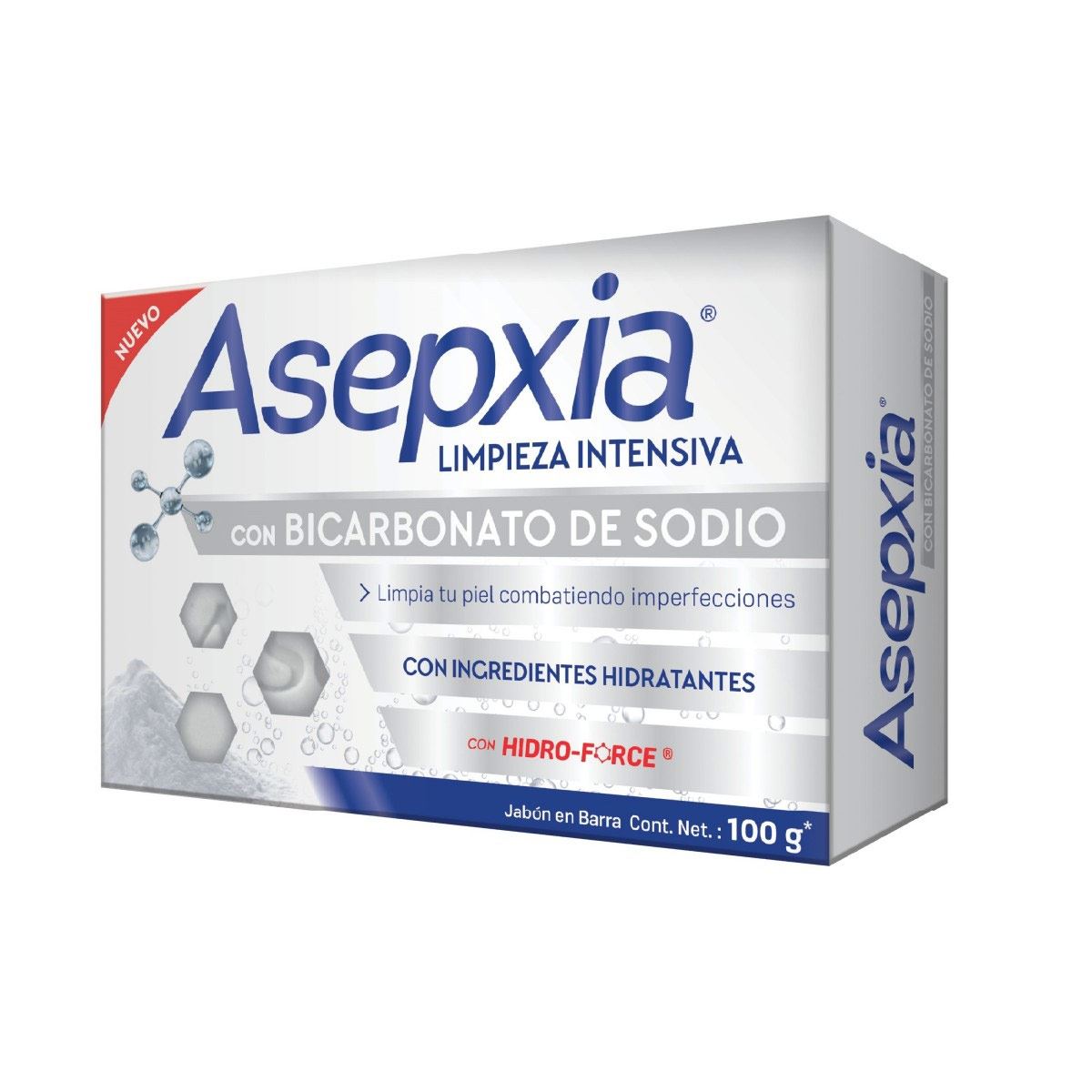 Asepxia jabón bicarbonato 100 g